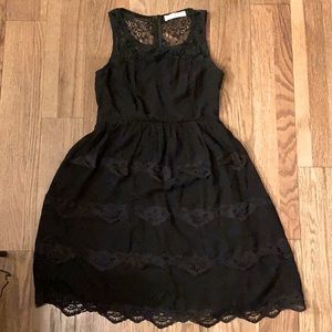 Black lace dress